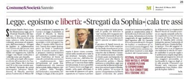 Legge, egoismo e libertà: «Stregati da Sophia» cala tre assi